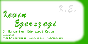 kevin egerszegi business card